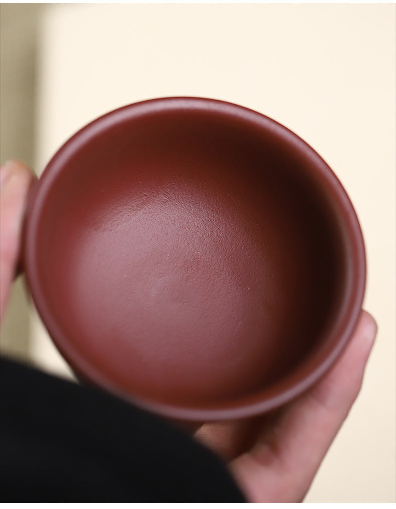 Hand carved calligraphy vintage tea bowl