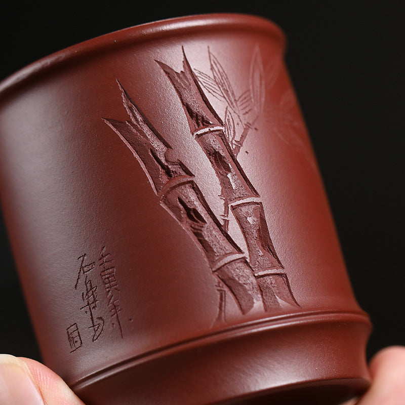 Hand-engraved personal cup
