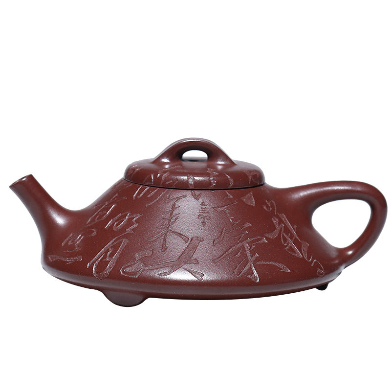 Handmade purple clay Hepiao teapot