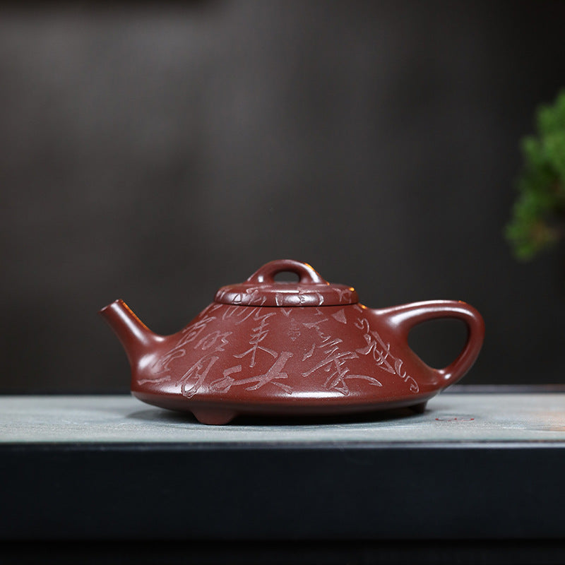 Handmade purple clay Hepiao teapot