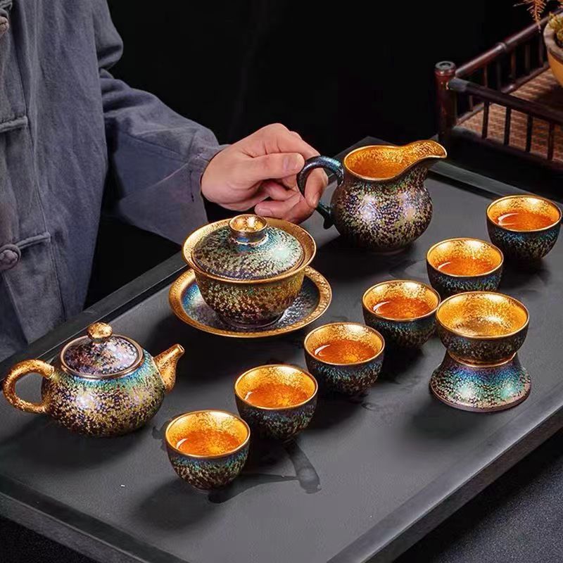 Handmade 24K Gilt Tea Set