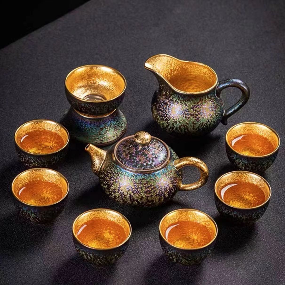 Handmade 24K Gilt Tea Set