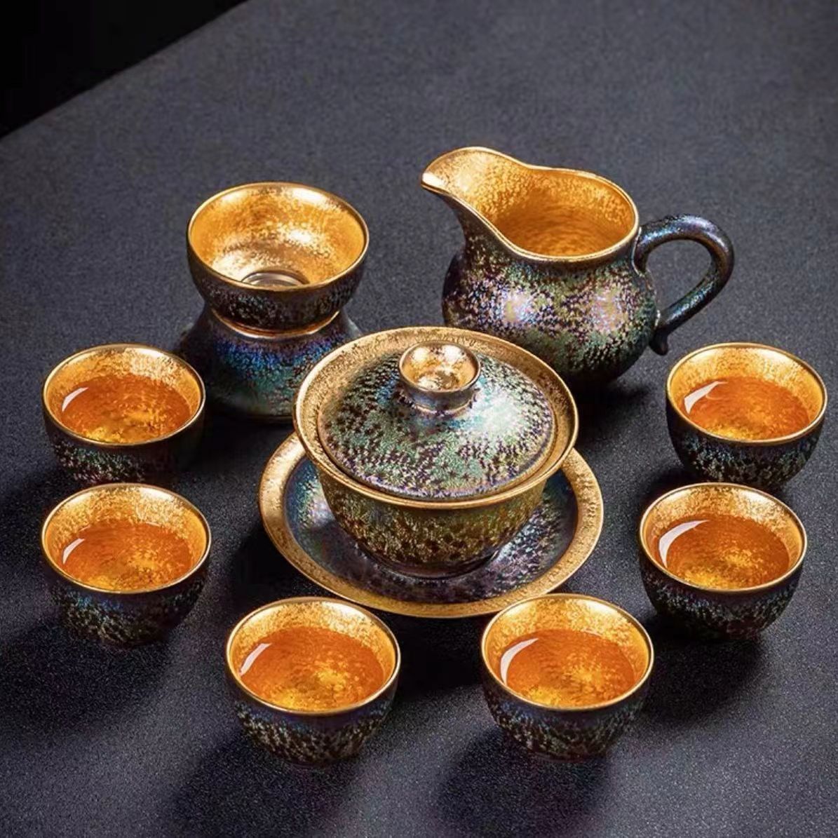 Handmade 24K Gilt Tea Set