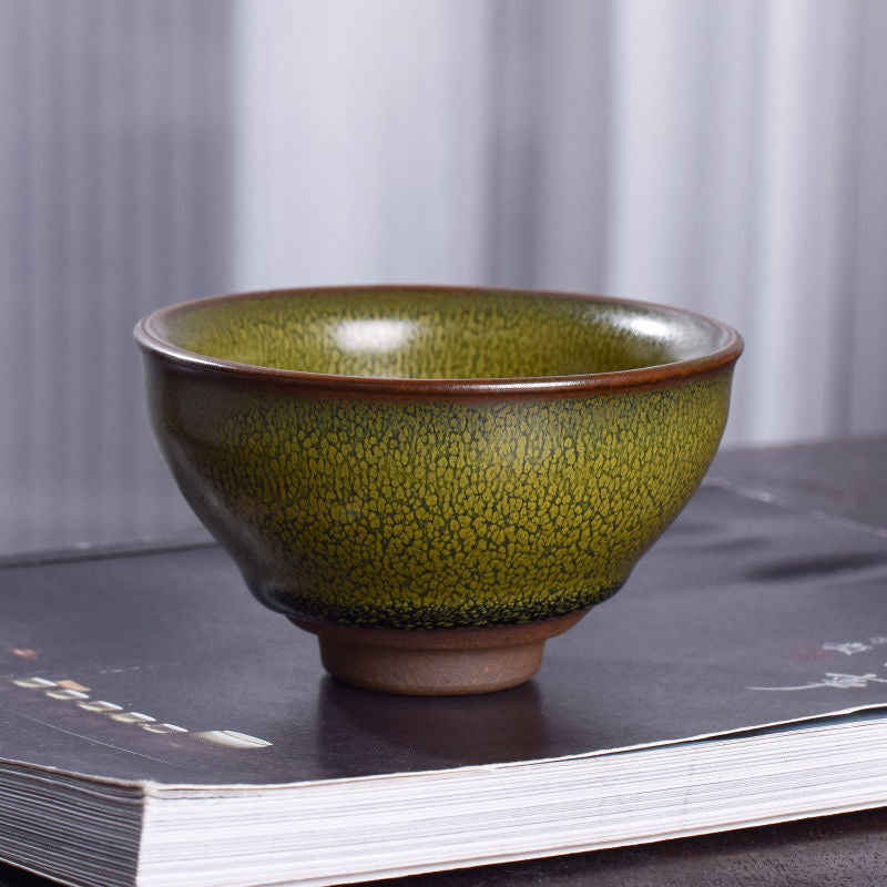 Zhang Guoping's Green Partridge Jianzhan handmade teacup