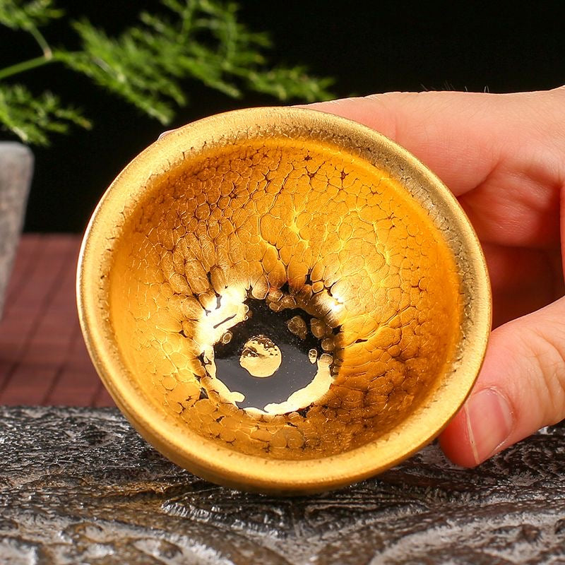 Golden Oil-drop Tea Cup