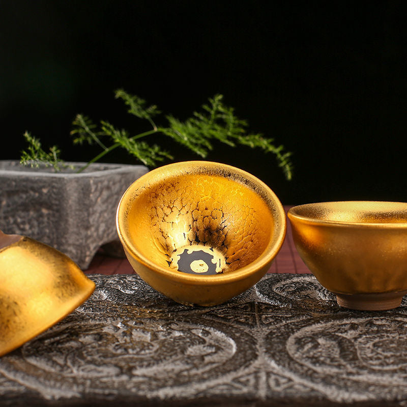 Golden Oil-drop Tea Cup