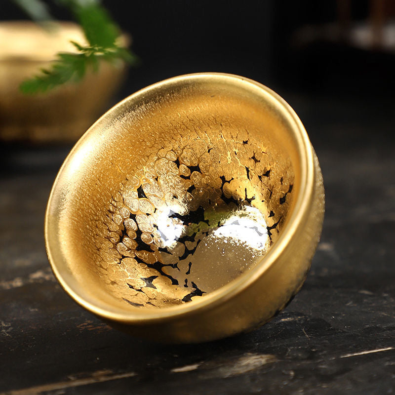 Golden Oil-drop Tea Cup