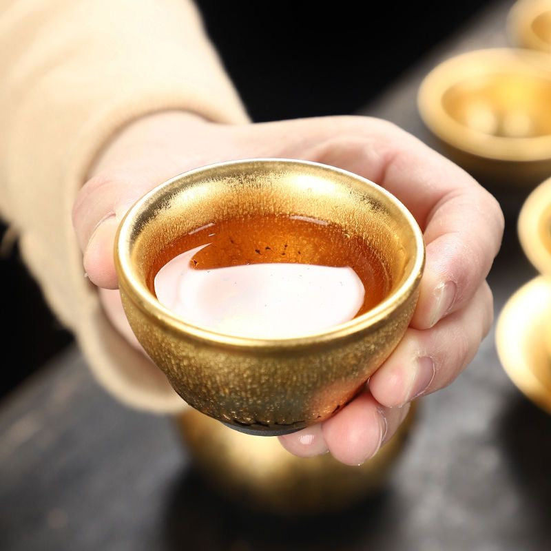 Golden Oil-drop Tea Cup