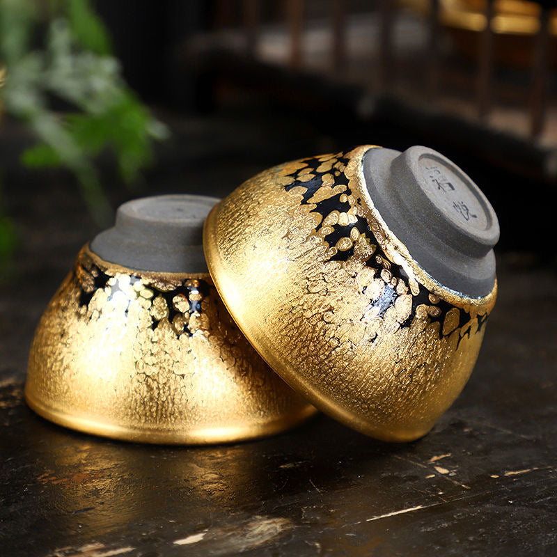 Golden Oil-drop Tea Cup