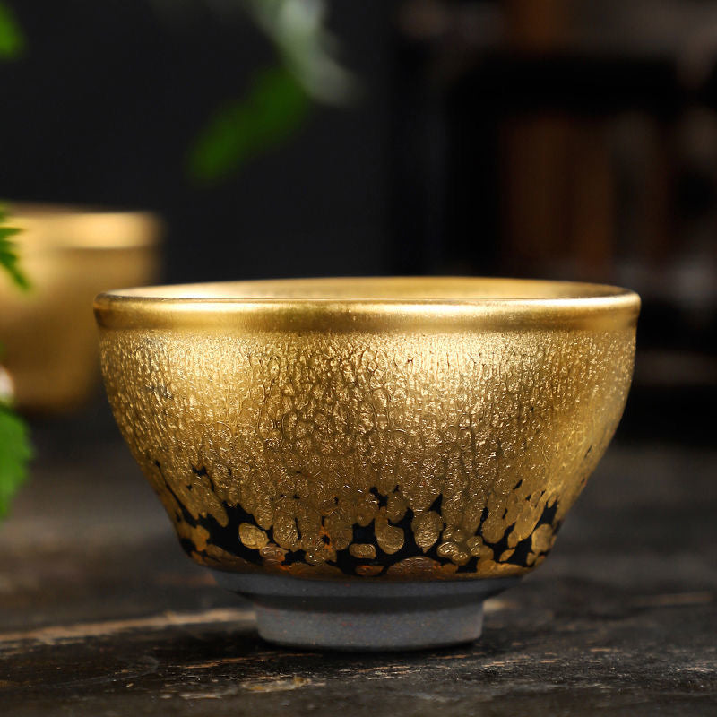 Golden Oil-drop Tea Cup