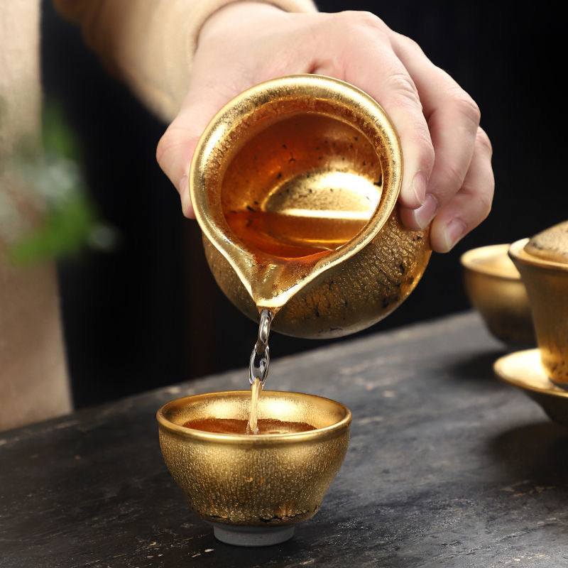 Golden Oil-drop Tea Cup