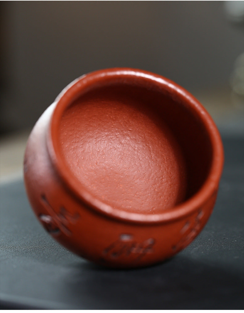 Cinnabar Calligraphy Cup