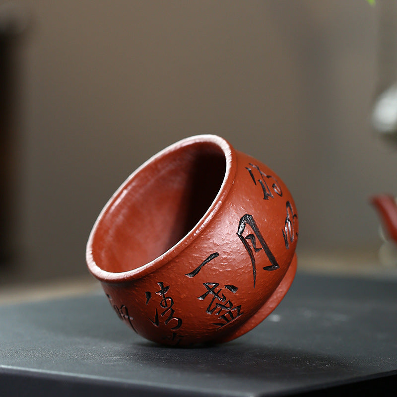 Cinnabar Calligraphy Cup